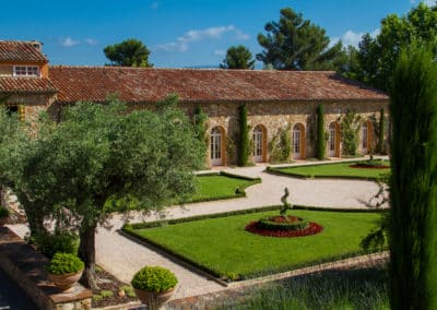 French Riviera Wine Tours - The garden of Château Font du Broc, Côtes de Provence