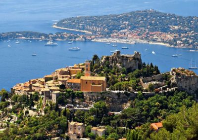 French Riviera Wine Tours - Aerial view of Eze medieval village