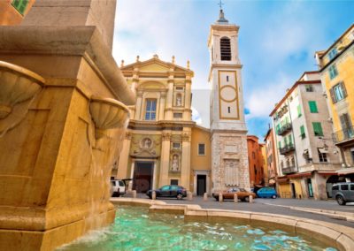 French Riviera Wine Tours - Old town of Nice, Sainte-Réparate Cathedral Square et Place Rossetti